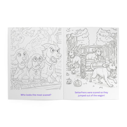 Spooky Creative Coloring Book, Educational Relaxing Kids Activity, Seasonal Halloween Gift
